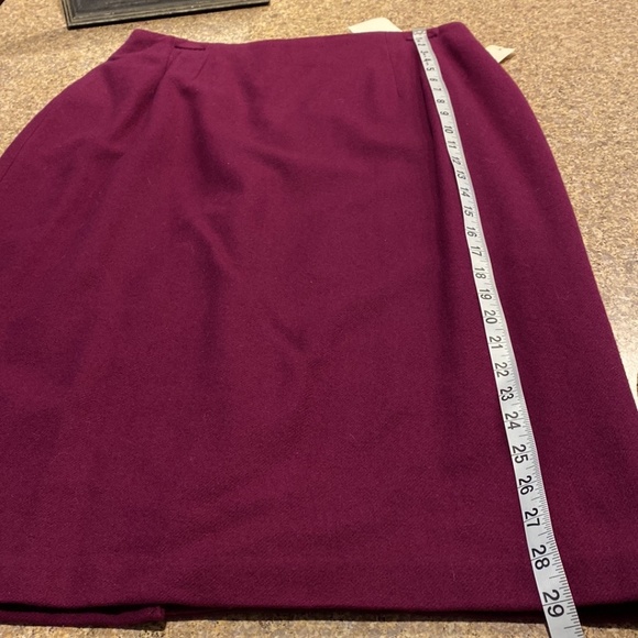 NWT Savannah Plum Purple Wool Skirt With Flaws 16 Petite - Picture 7 of 16